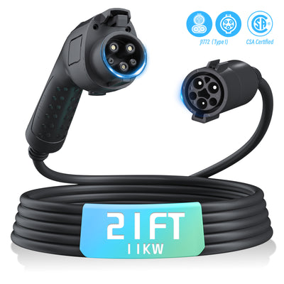 Elevocharge J1772 EV Ladeverlängerungskabel |48A|11kW Level 2| 6,4m/10m CSA-zertifiziert