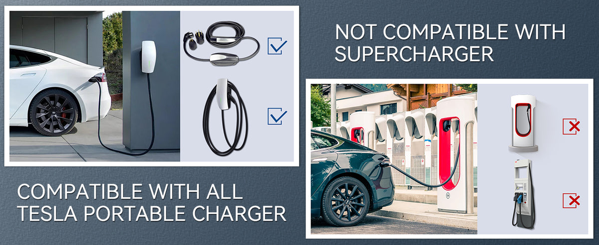 ELEVOCHARGE NACS EV Charger Extension Cable | 11kW / 48A | 16.5 / 22 / 33 ft