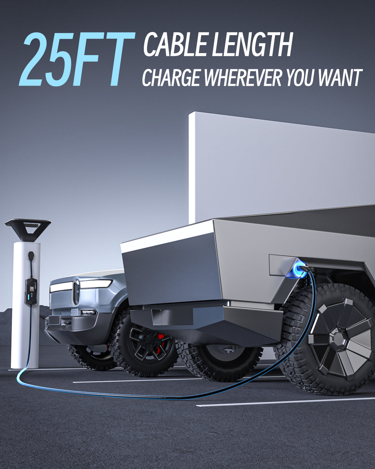 ELEVOCHARGE Portable Level 1/2 NACS EV Charger | 120V/240V | 16 Amp | NEMA 6-20 Plug